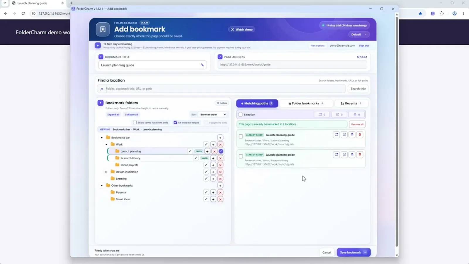 FolderCharm screenshot 1 (video preview)