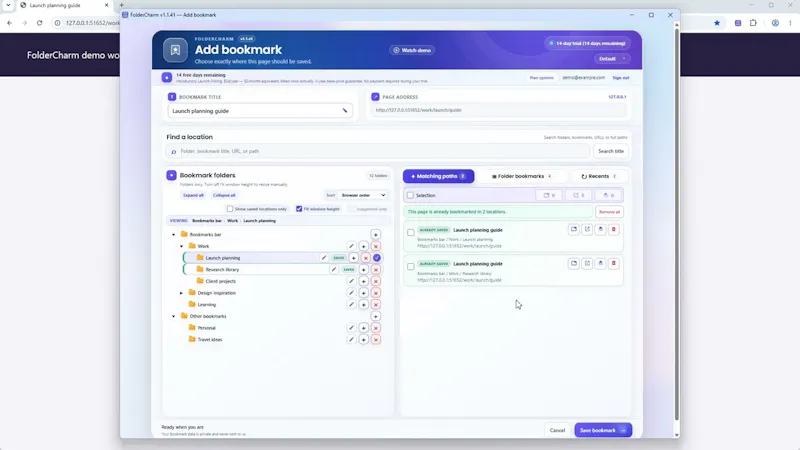 FolderCharm screenshot 1 (video preview)