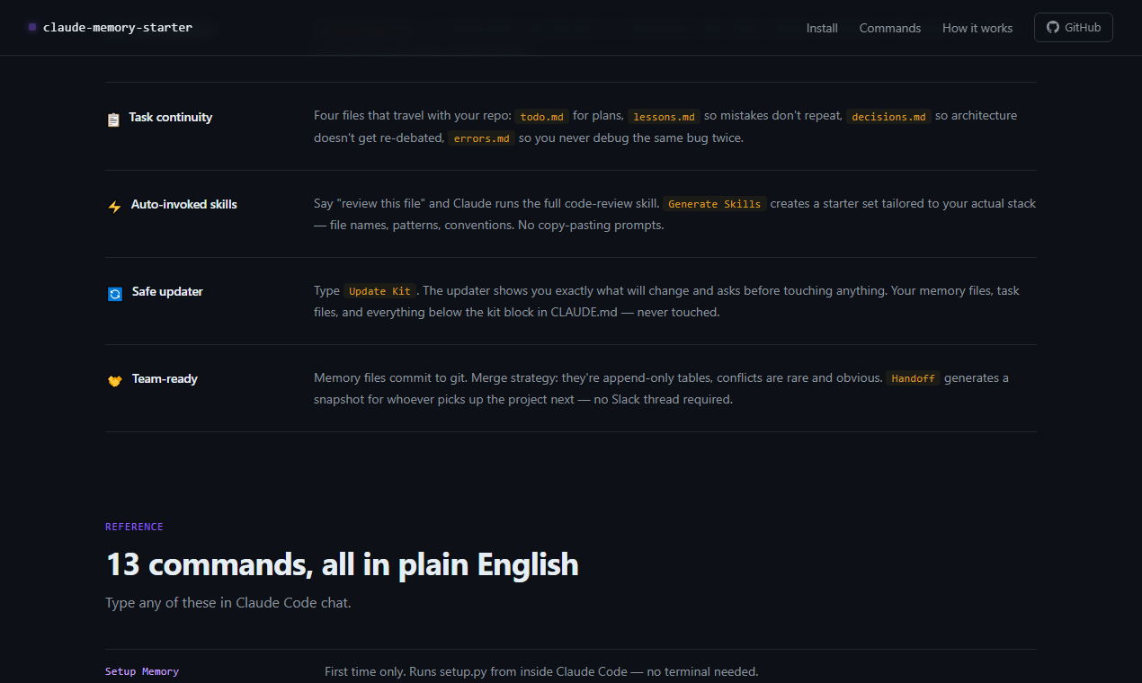 Claude Code Memory Starter Kit gallery image
