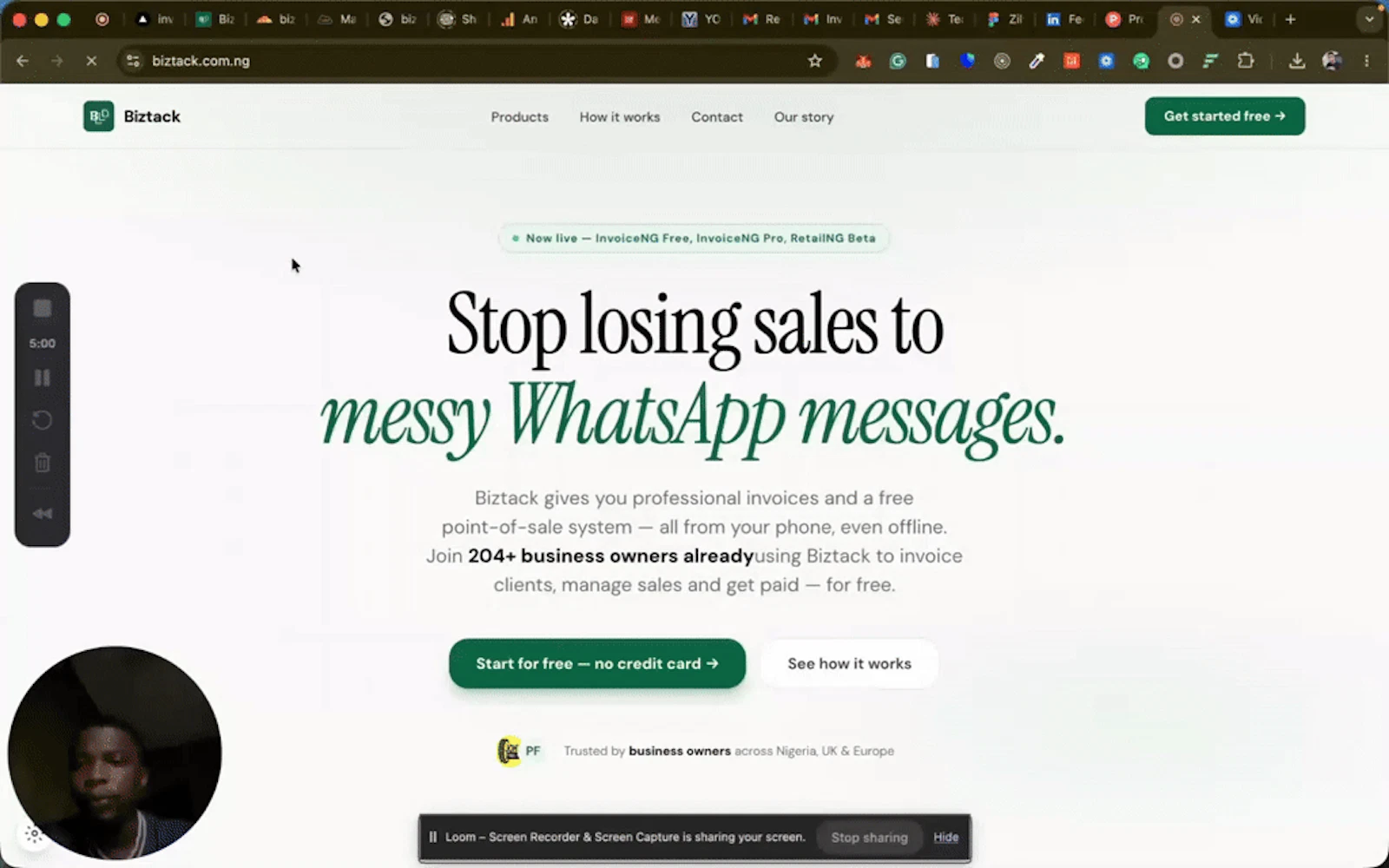 Biztack screenshot 1 (video preview)