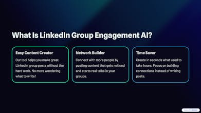 LinkedIn Group Engagement AI gallery image