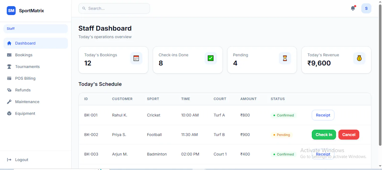 Sports software. screenshot 9