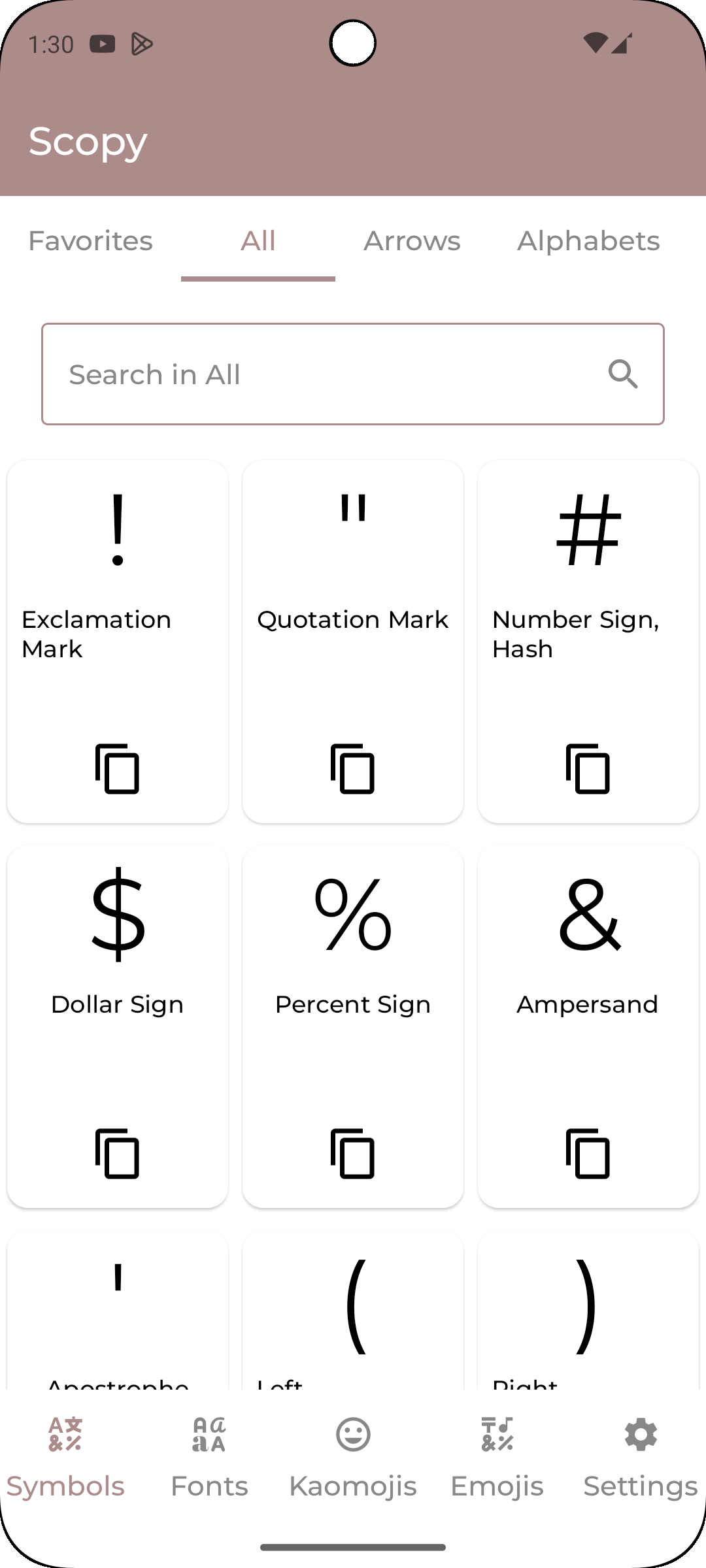 Scopy: Symbols, Fonts & Kaomojis gallery image