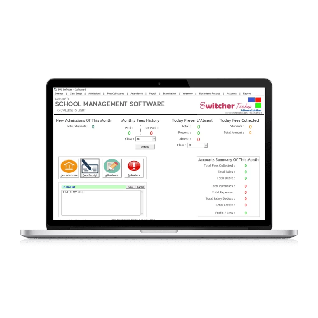 Switcher Techno - Screenshot 2 showing product features and functionality