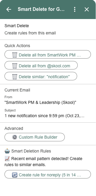 Smart Delete for Gmail™ gallery image