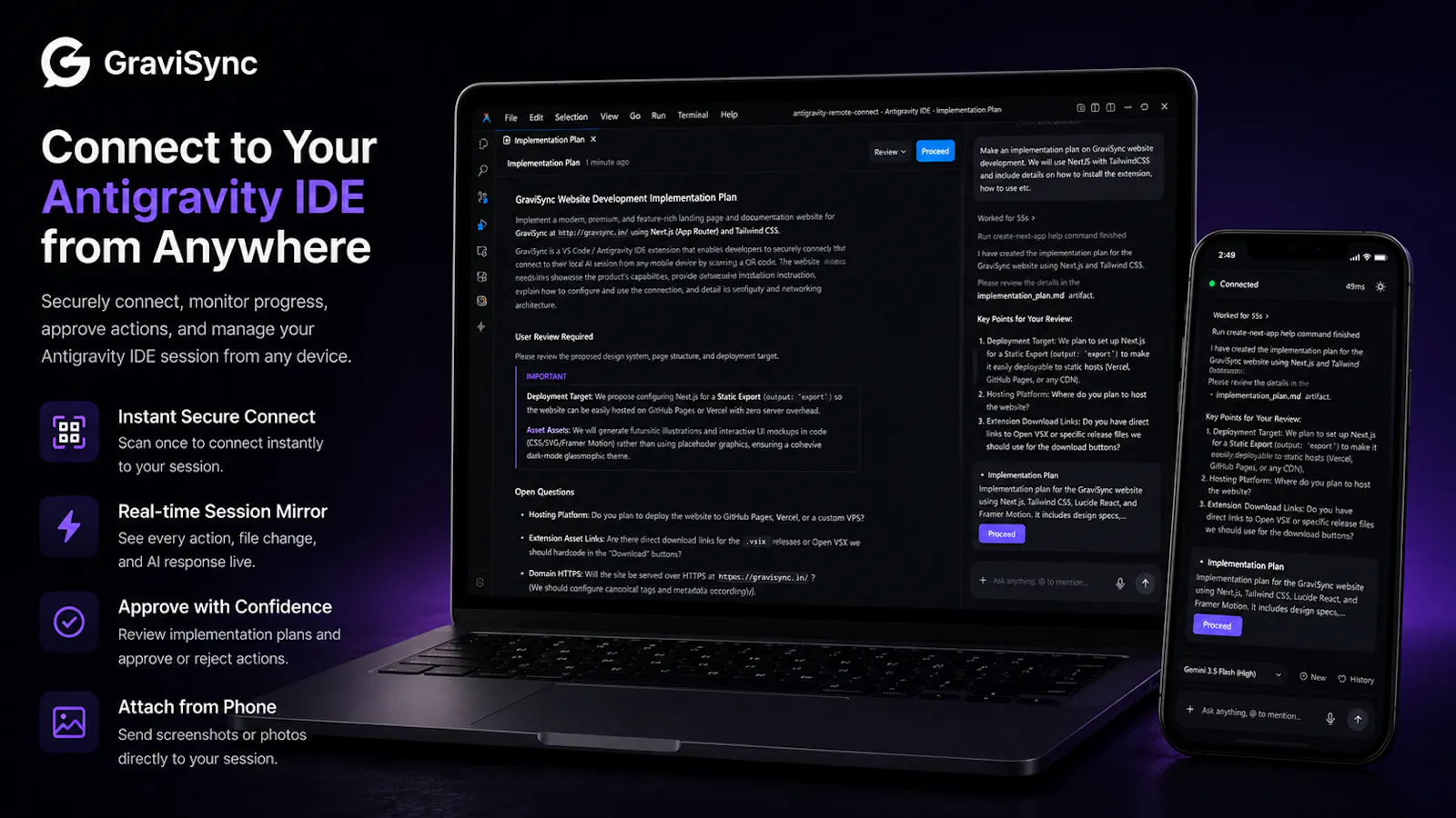 GraviSync screenshot 1