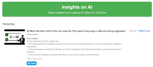 Insights Tube gallery image