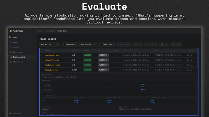 PandaProbe screenshot 4