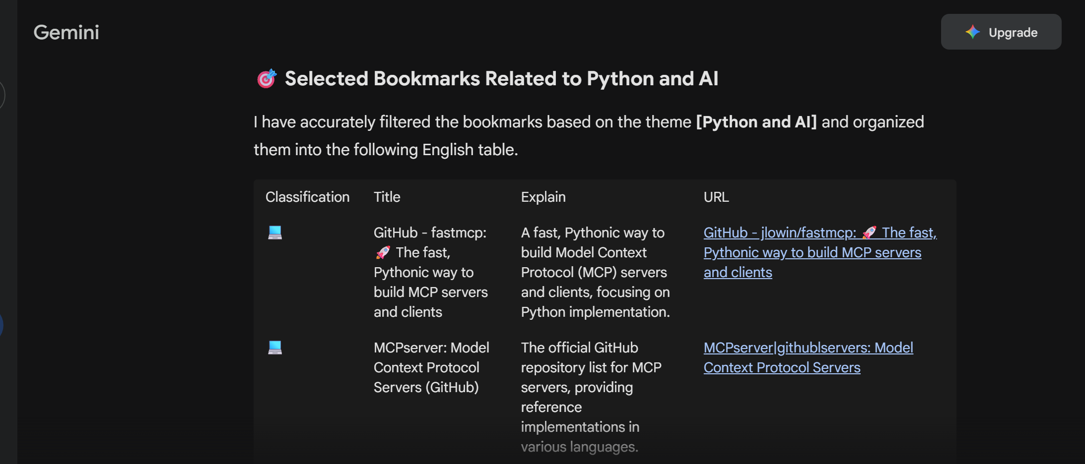 Bookmark AI Search - Screenshot 3 showing product features and functionality