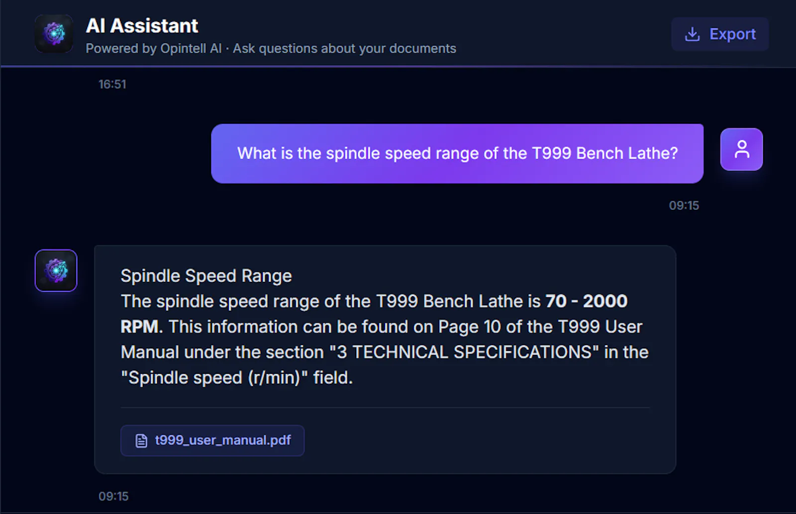 Opintell screenshot 6