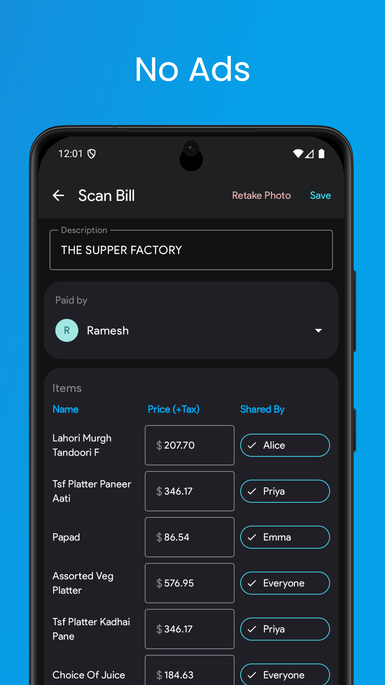 Splizzy - Expense splitter gallery image