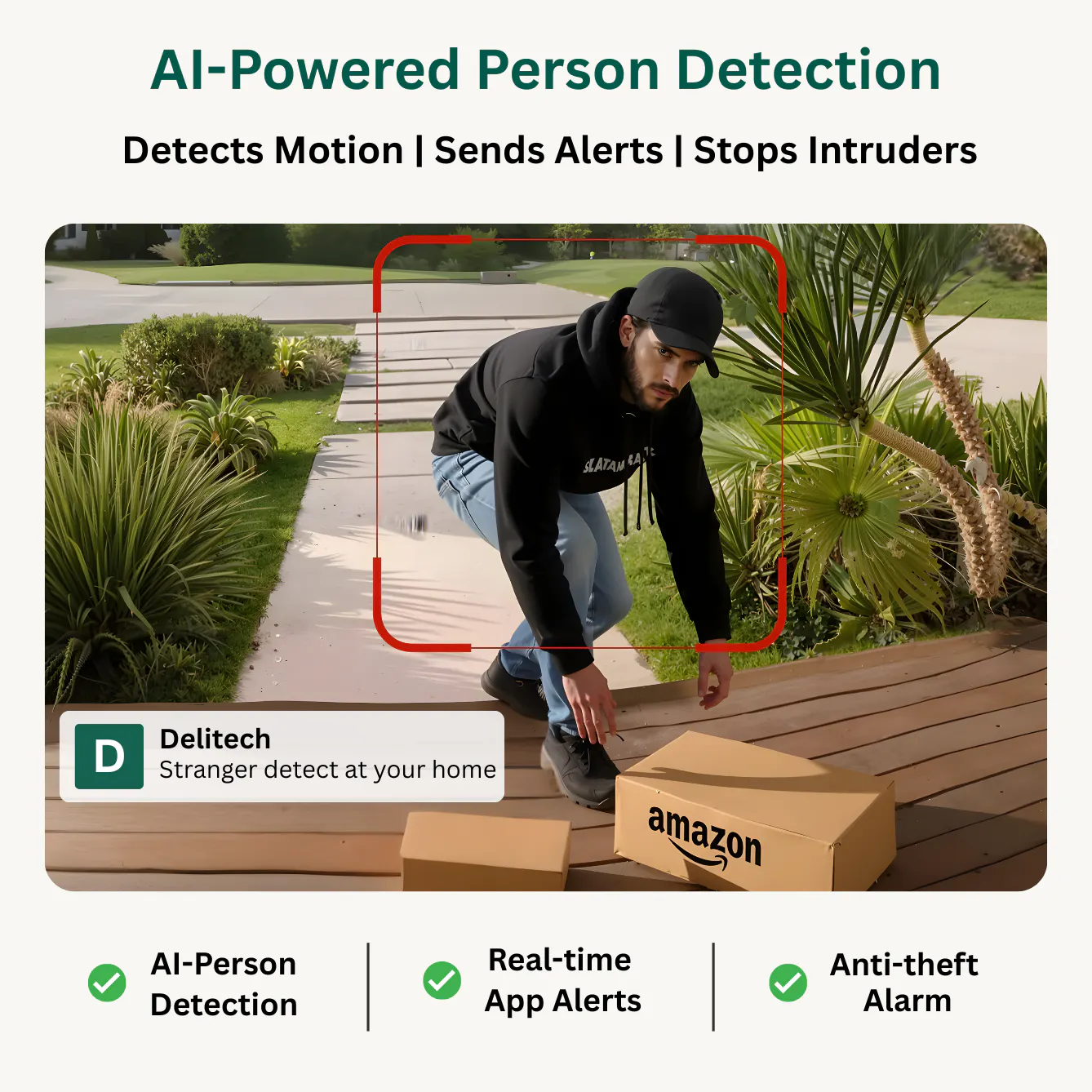 Delitech WIreless Video Doorbell 2MP gallery image