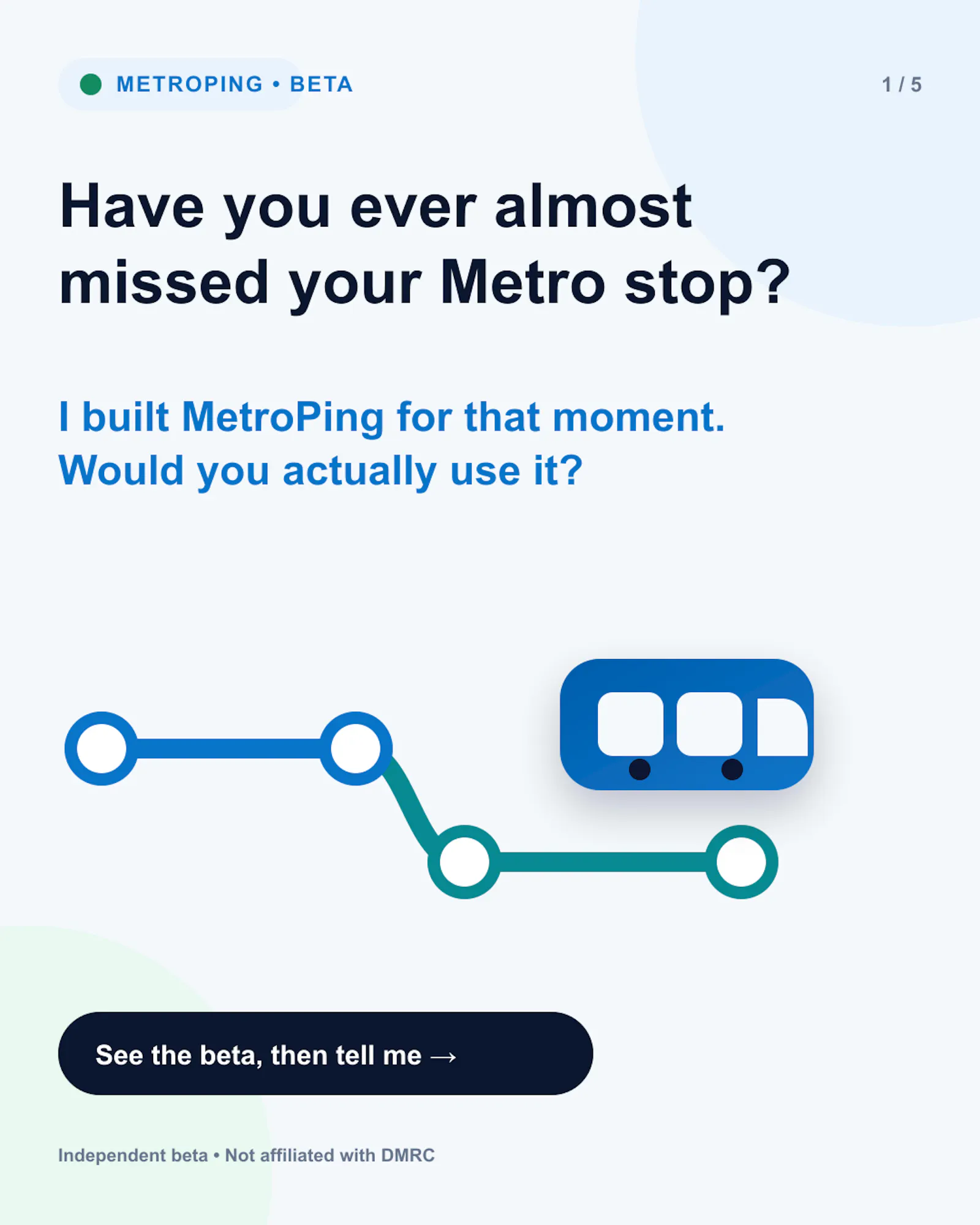 MetroPing screenshot 1