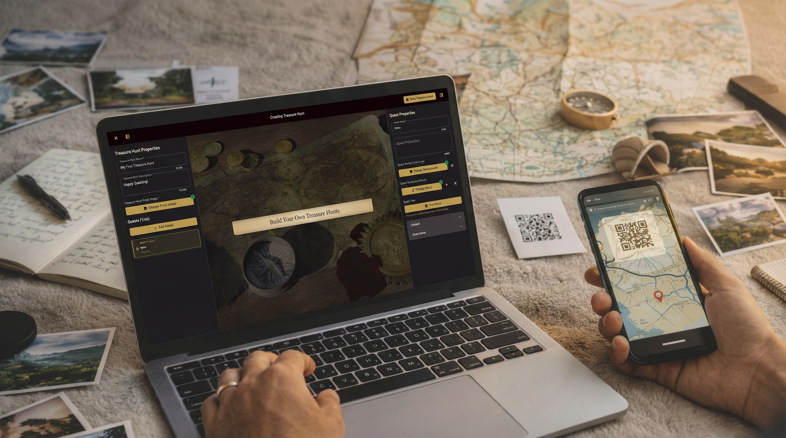 TreasureQuesting - Main product screenshot demonstrating key features and user interface