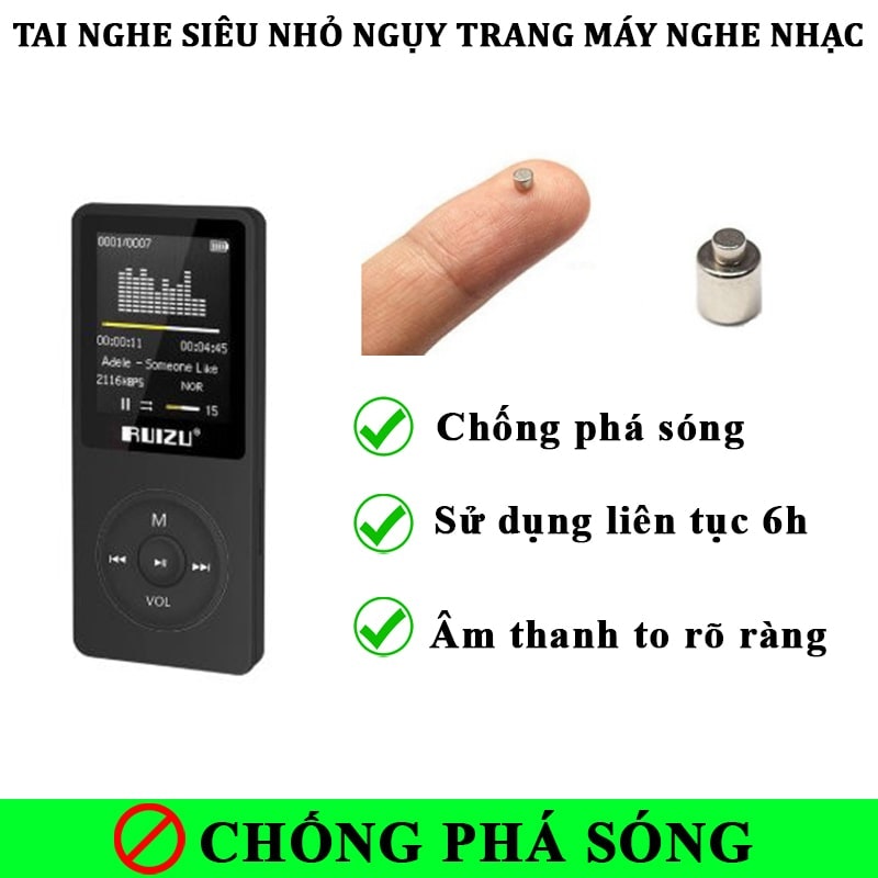 Tai nghe siêu nhỏ máy nghe nhạc