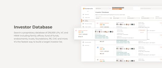 A CRM dashboard with visually organized pitch decks, updates, and follow-up communications, showcasing Foundersuite&rsquo;s intuitive features.