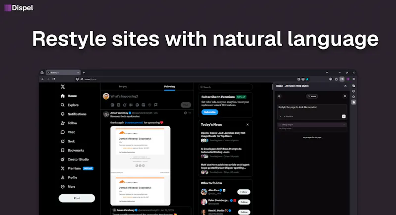 Dispel AI Web Stylist screenshot 2