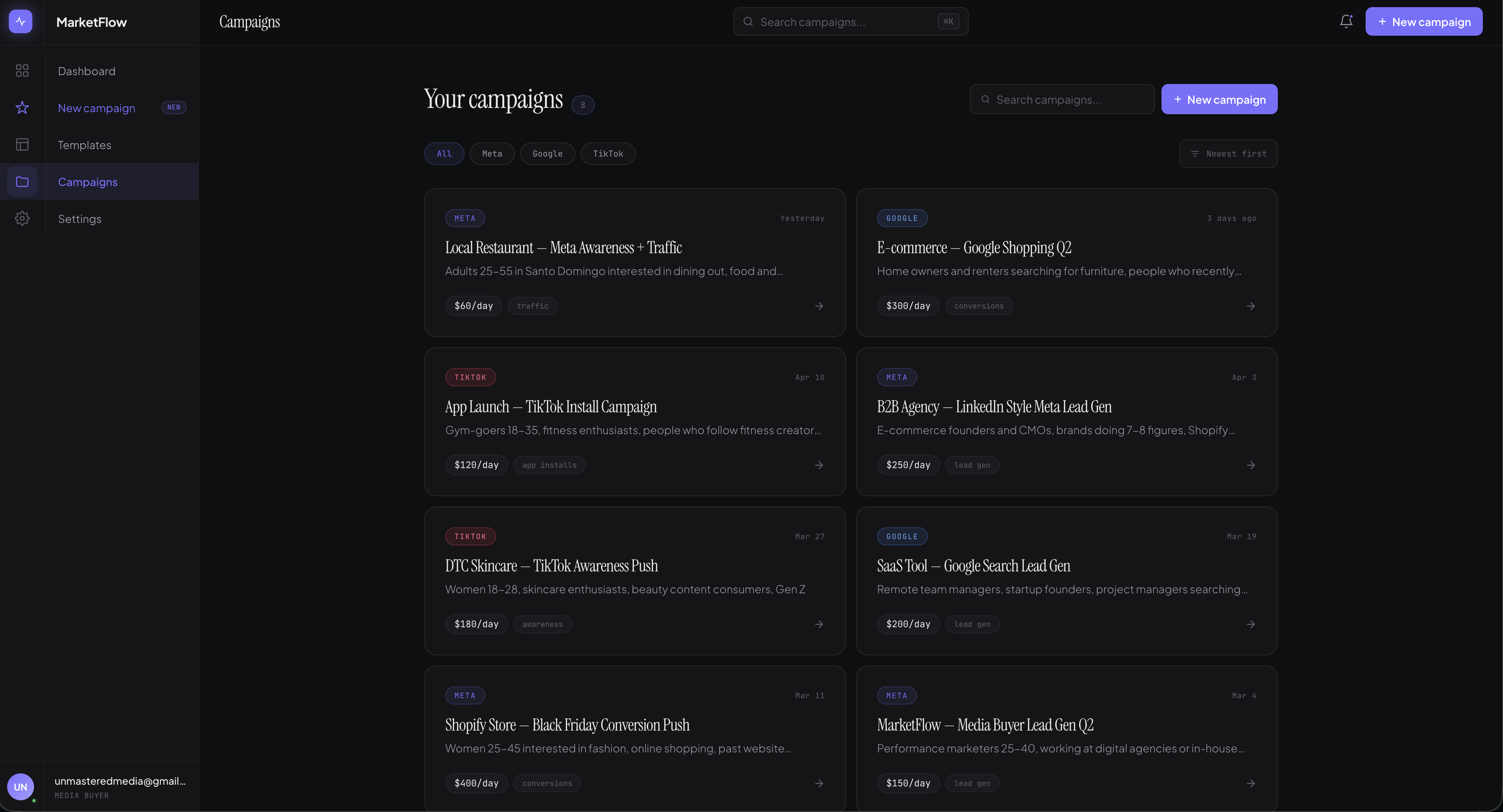 MarketFlow — AI Campaign Co-pilot gallery image