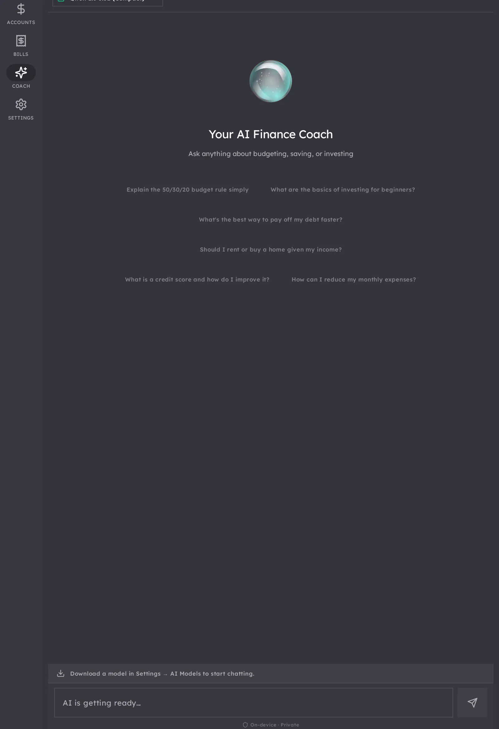Fainto: Private Budget Tracker gallery image