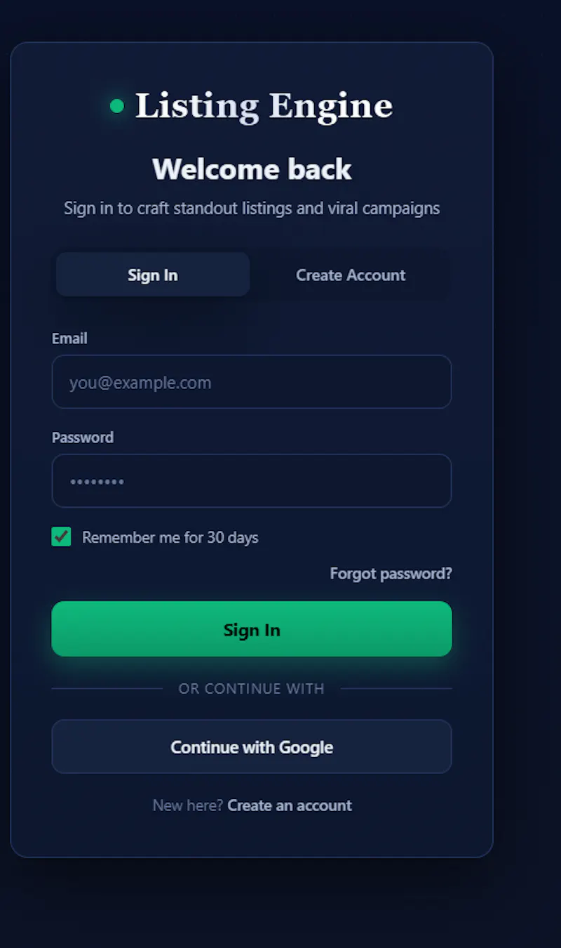 Listing Agent screenshot 2