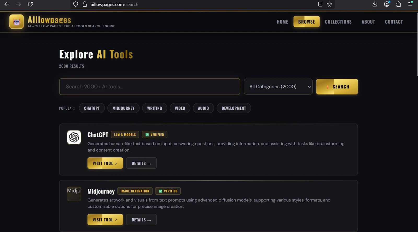 AIllowpages screenshot 2