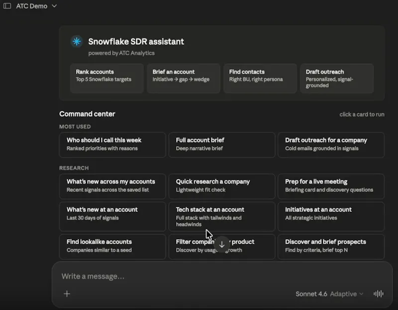 ATC: Tech GTM Intelligence in Claude screenshot 3