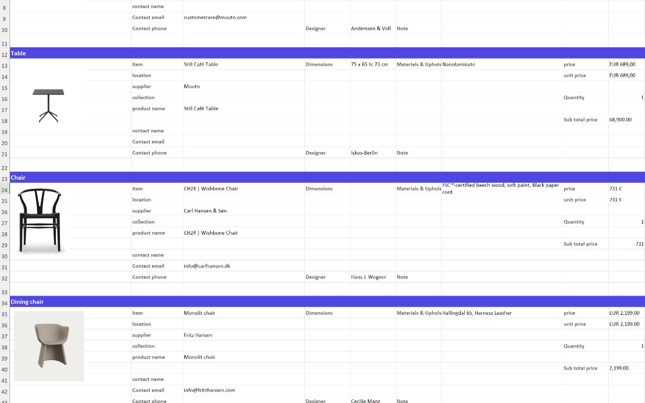 Fringe – Furniture Product Capture - Screenshot 3 showing product features and functionality