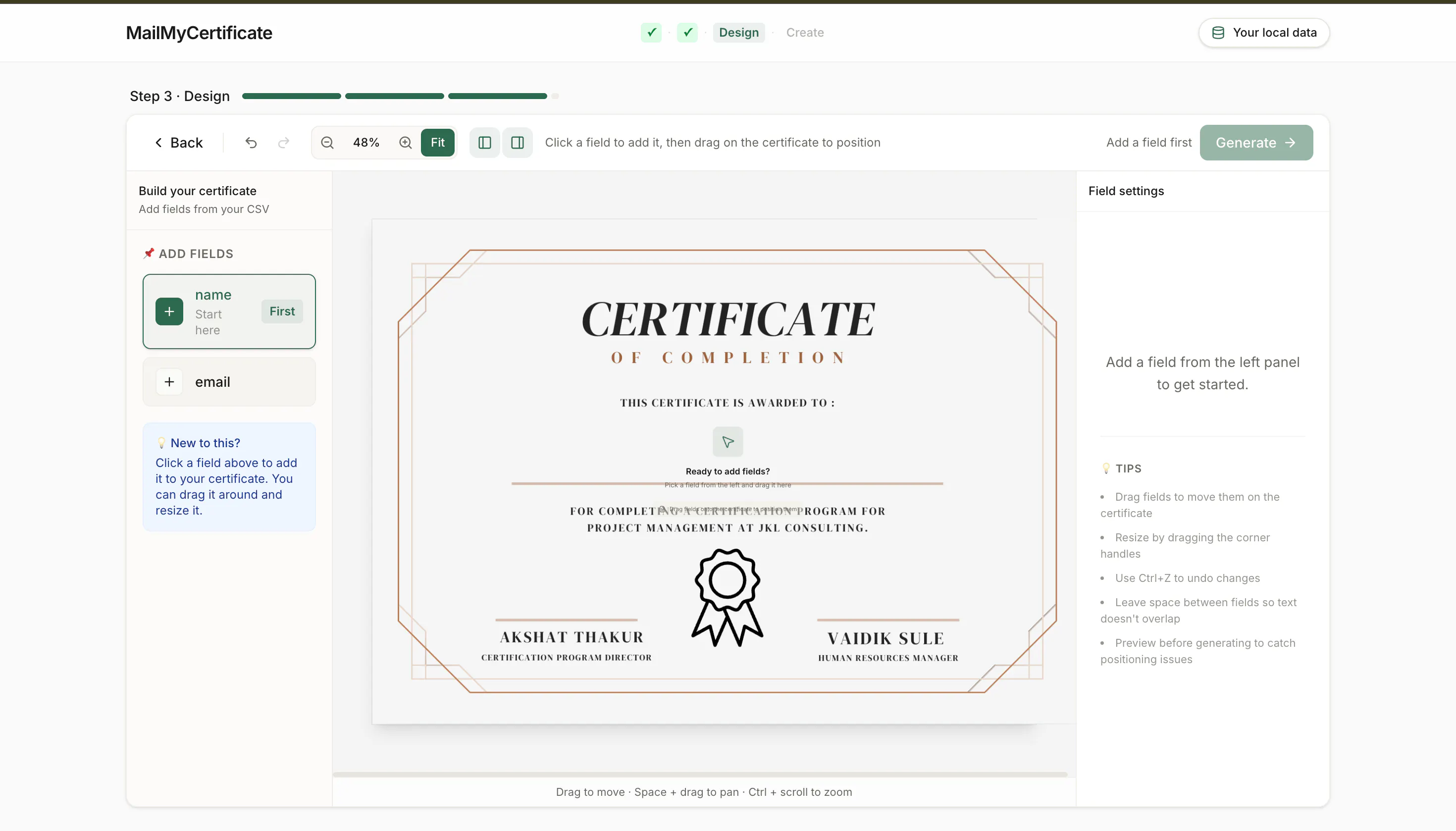 MailMyCertificate gallery image