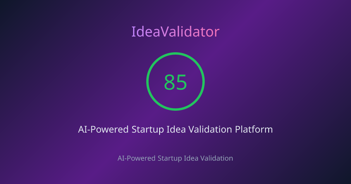 Mídia 1 de Você tem o Validador de Ideias - IA que informa se vale a pena construir sua ideia.