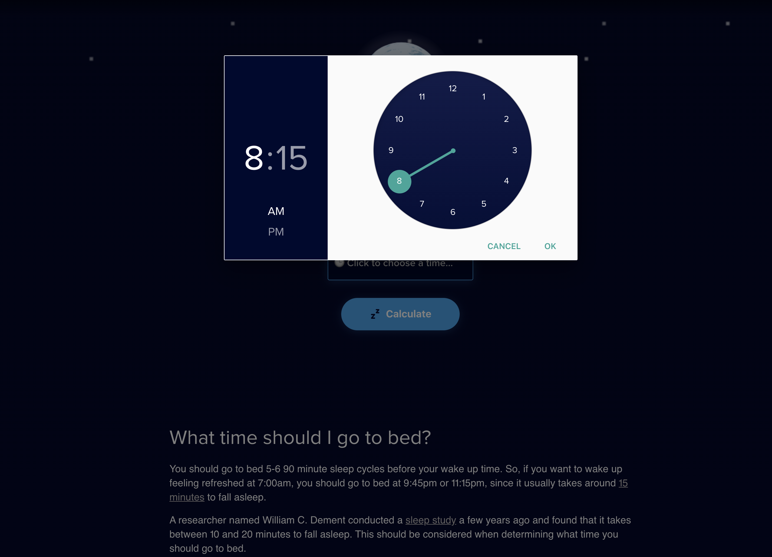 Bed Time Calculator - Wake Up Refreshed gallery image