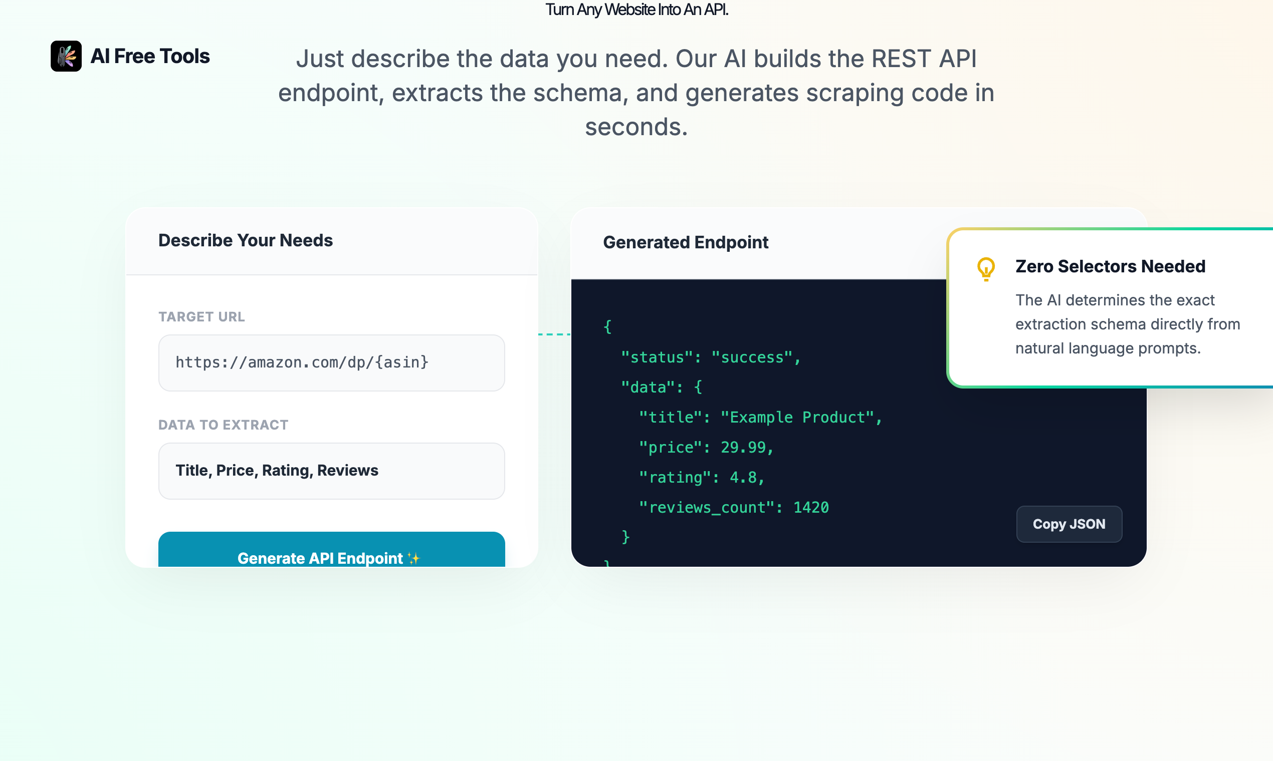 AIFreeTools - Screenshot 3 showing product features and functionality