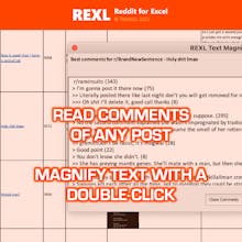 REXL | reddit for excel gallery image