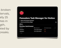 Pomodoro Task Manager for Notion media 3