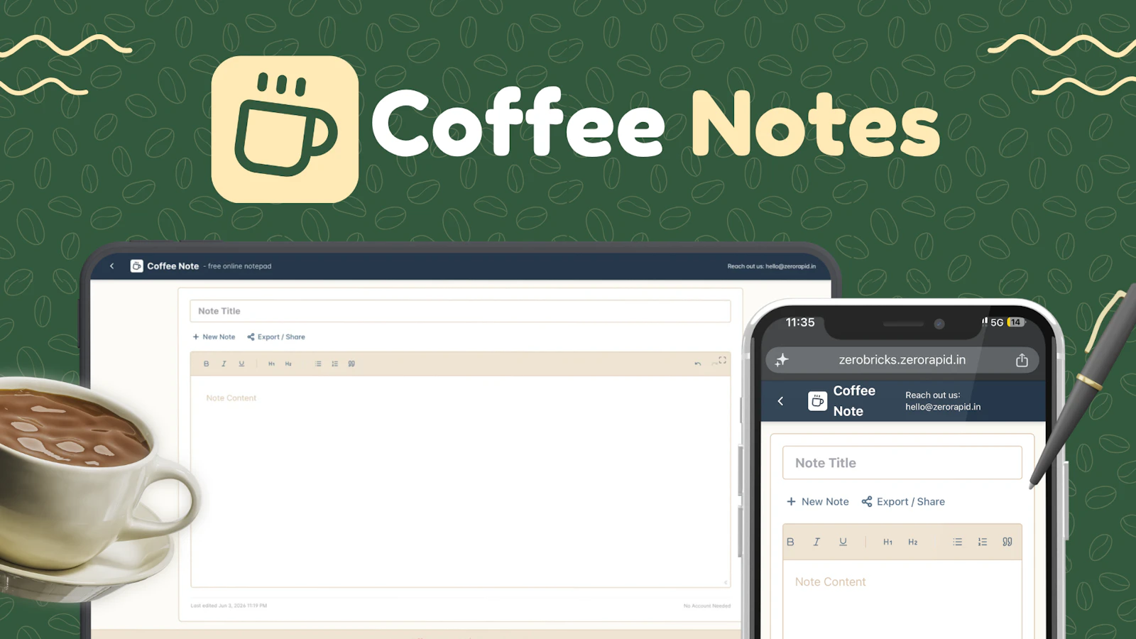 Coffee Note screenshot 1