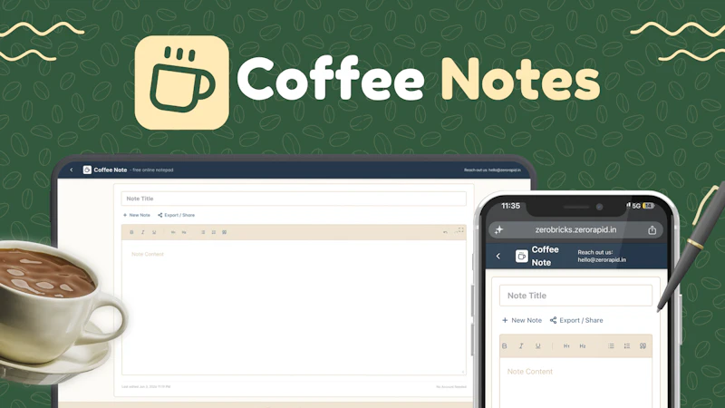 Coffee Note screenshot 1