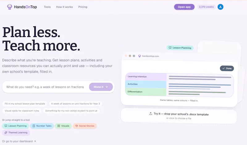 HandsOnTop screenshot 1