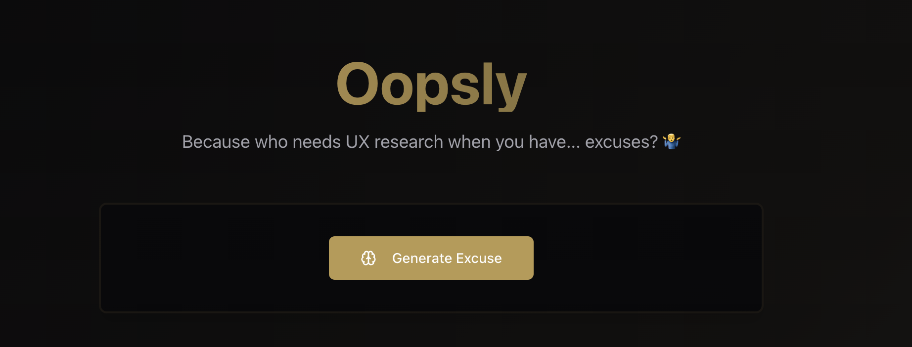 oopsly! - Because Who Needs User Research Anyway? 🤡 media 1