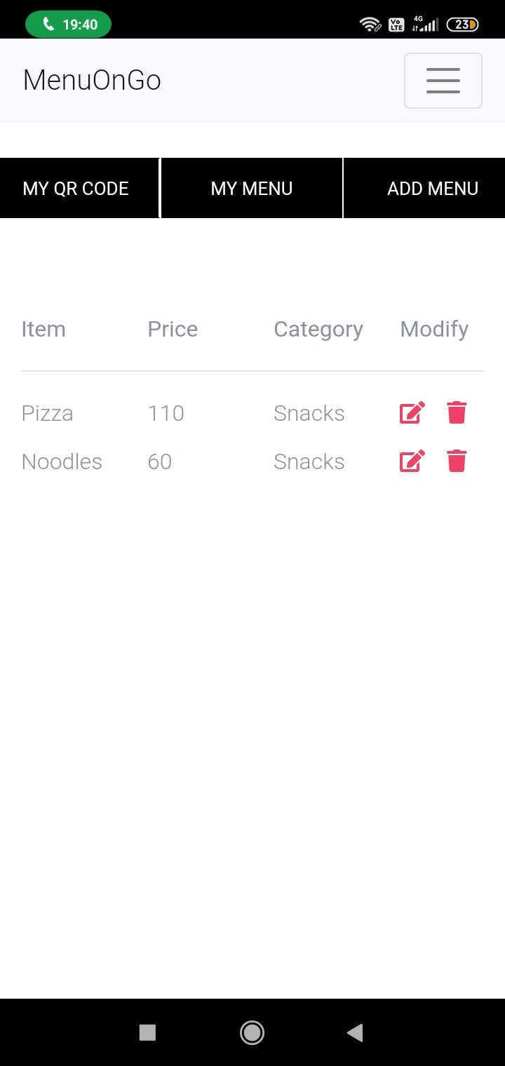 MenuOnGO: Virtual Menu gallery image