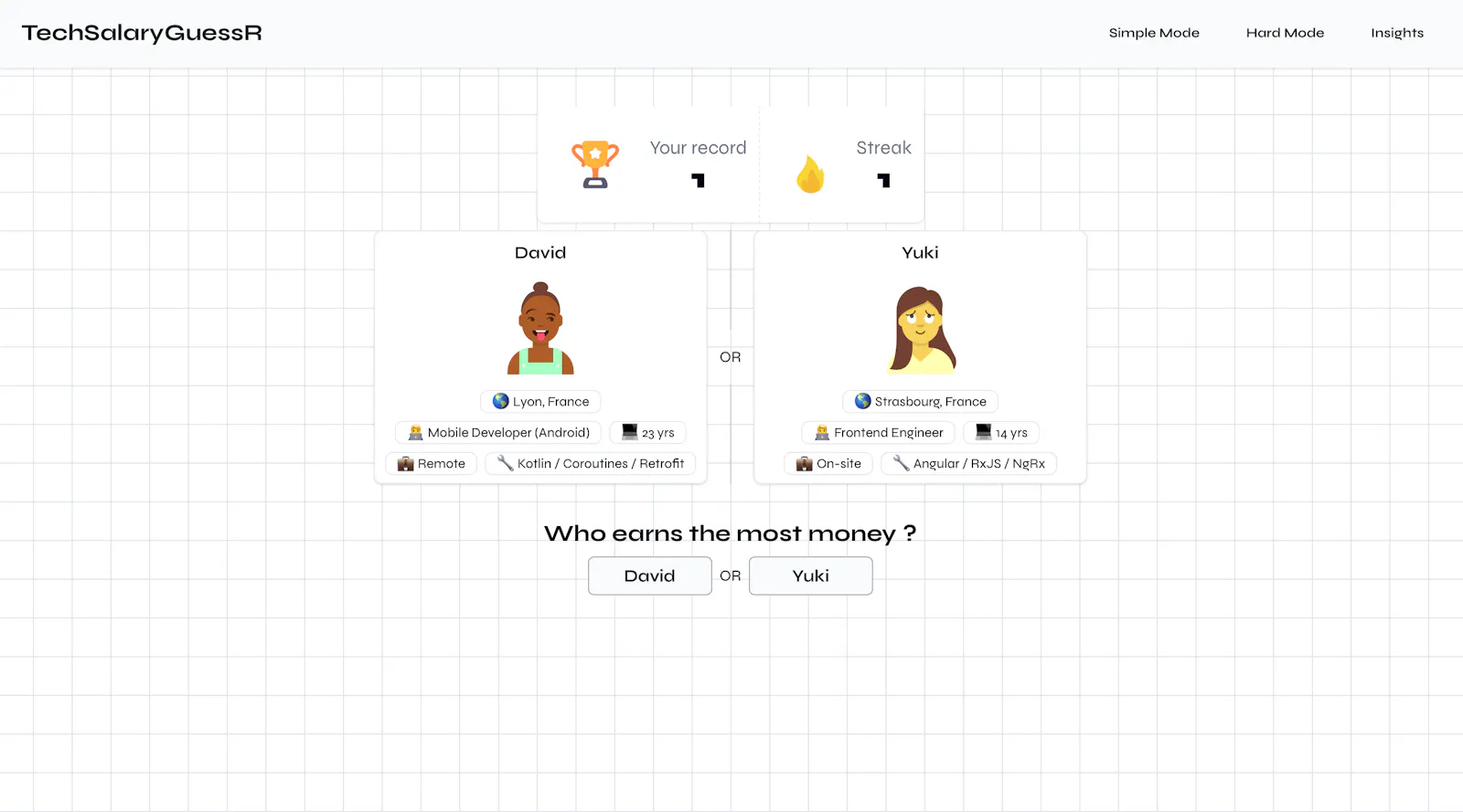 TechSalaryGuessR screenshot 2