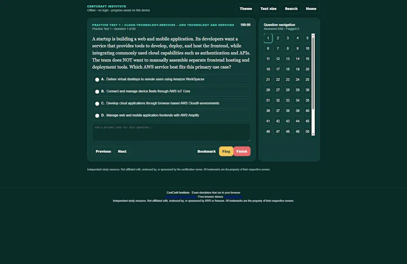 CertCraft Exam Simulator screenshot 3