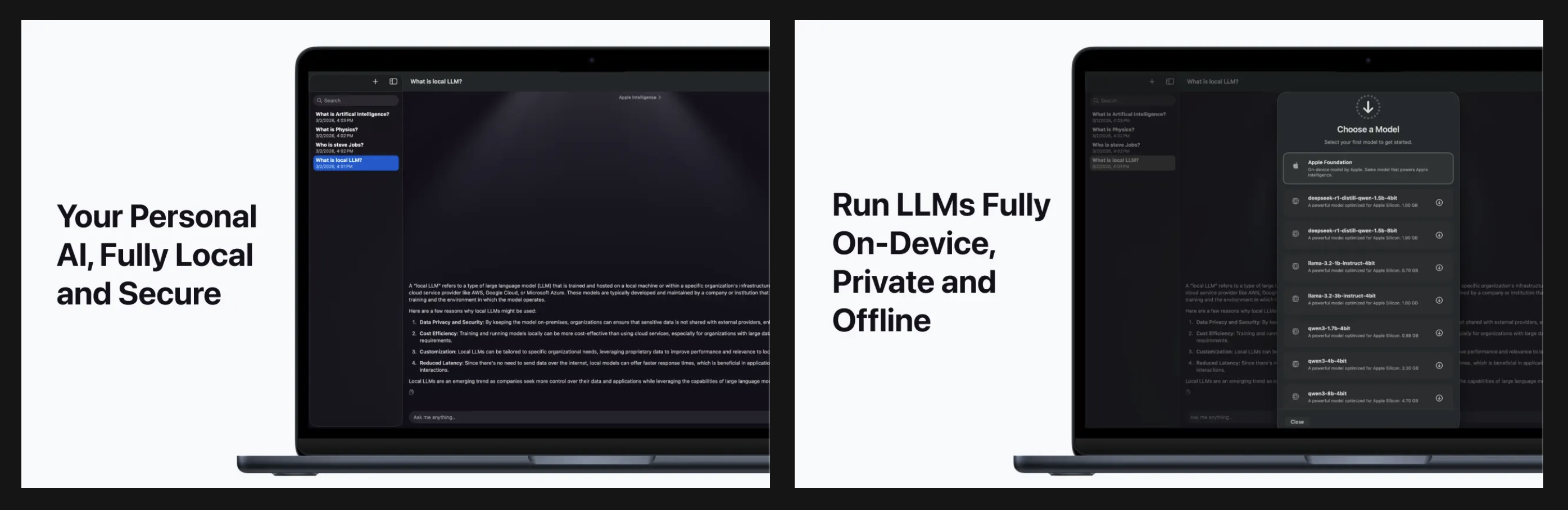 Think Local: AI Private Chat gallery image