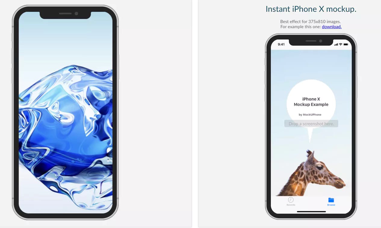Download Instant Iphone X Mockup Drag And Drop Screenshots To Create Iphone X Mockup Product Hunt