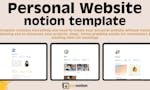 Notion Personal Website Template image
