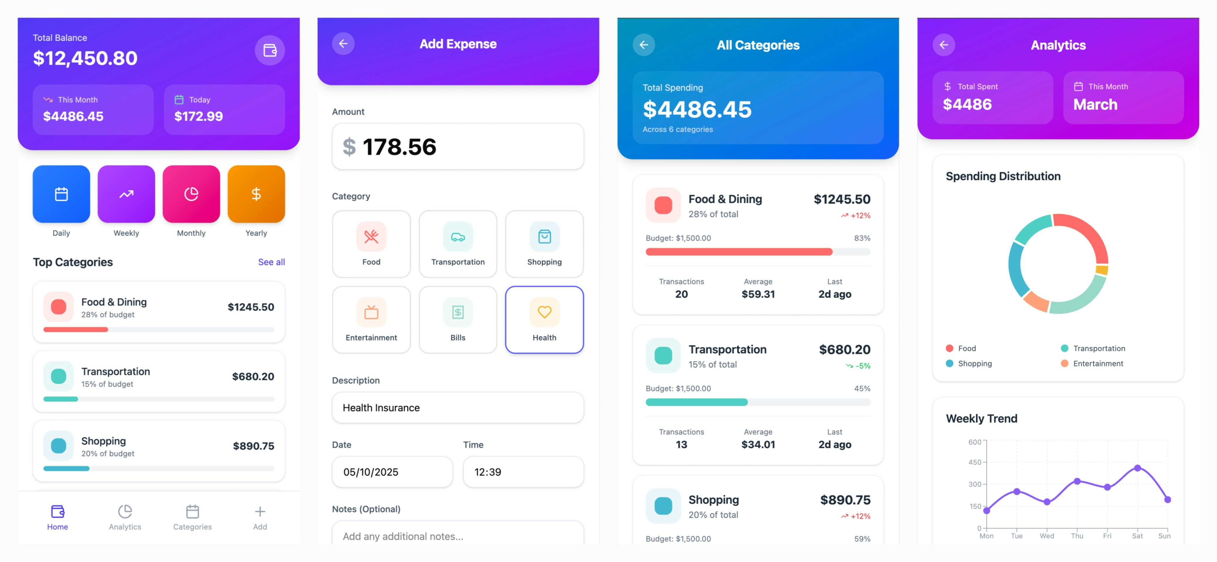FinanceFlow - Main product screenshot demonstrating key features and user interface