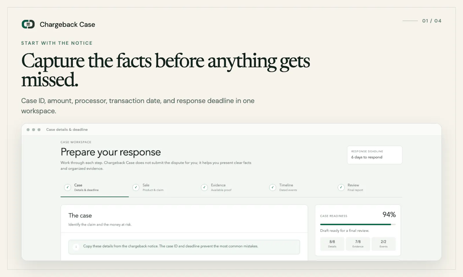 Chargeback Case screenshot 4
