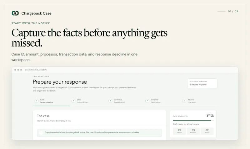 Chargeback Case screenshot 4