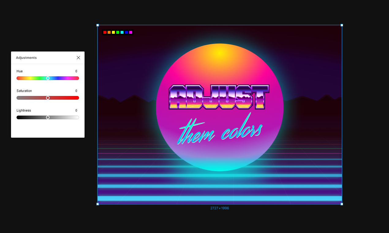 Adjustments gallery image