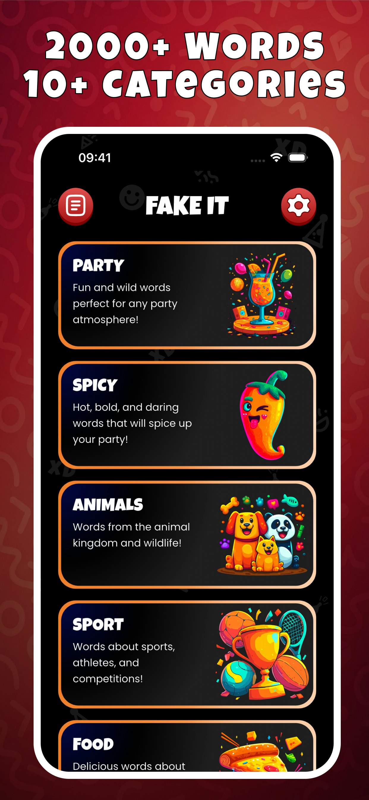 Fake It - Guess The Impostor - Mobile - Screenshot 2 showing product features and functionality