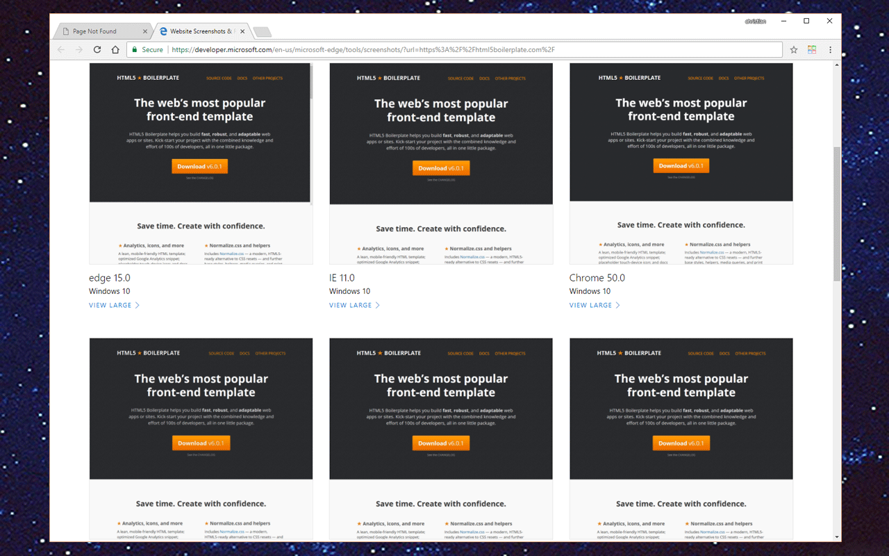 Multi-browser Screenshots Image