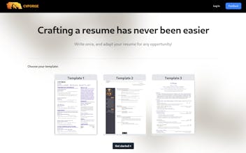 CVForge - Craft Outstanding Resumes gallery image